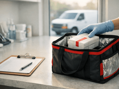 Hero image for the article "How to Evaluate Lab Pickup and Delivery Service: A Practical Checklist for Dental Practices"