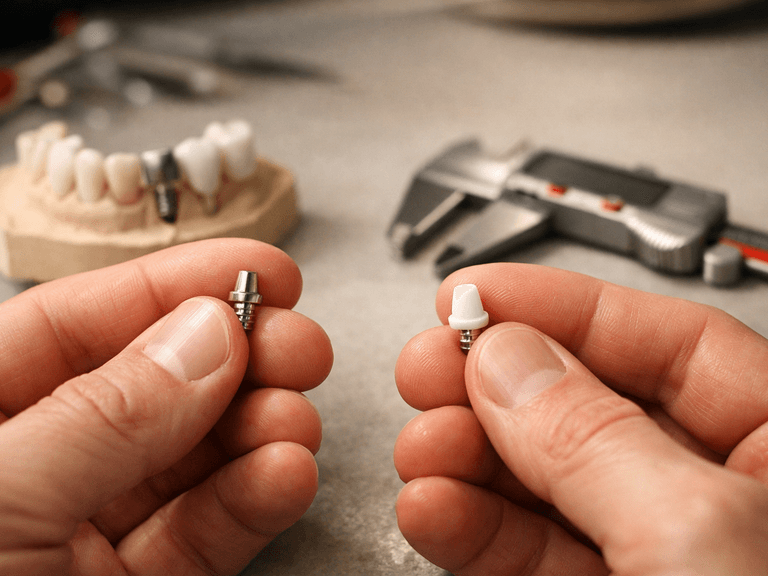 Hero image for the article "Understanding Implant Abutment Design Choices: A Lab's Guide for Restorative Clinicians"