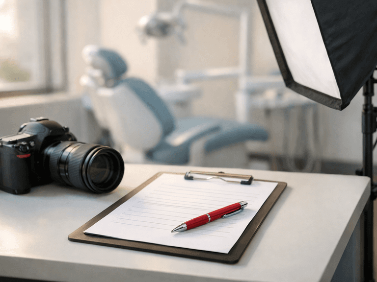 Hero image for the article "Patient Consent for Before and After Photography: What Dentists Need on File Before They Send a Case to the Lab"