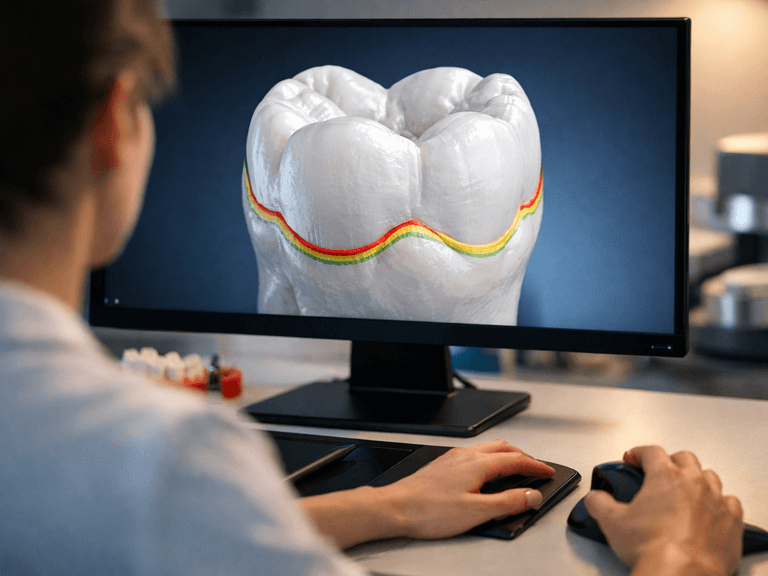 Hero image for the article "How AI Is Being Used in Dental Case Review: What Labs See Before You Do"